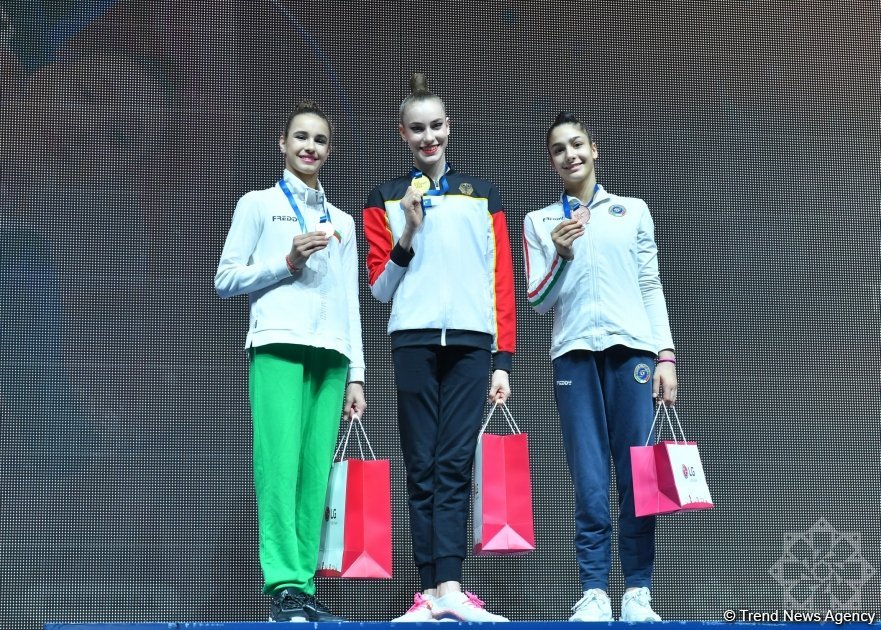 Baku hosts award ceremony for winners of Rhythmic Gymnastics World Cup (PHOTO)