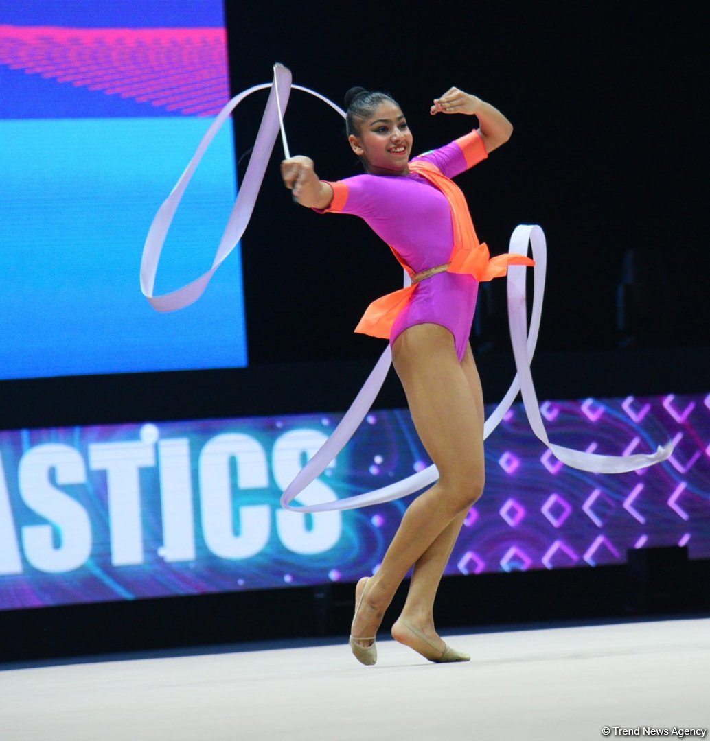 Second day of Rhythmic Gymnastics World Cup kicks off in Azerbaijan's Baku (PHOTO)