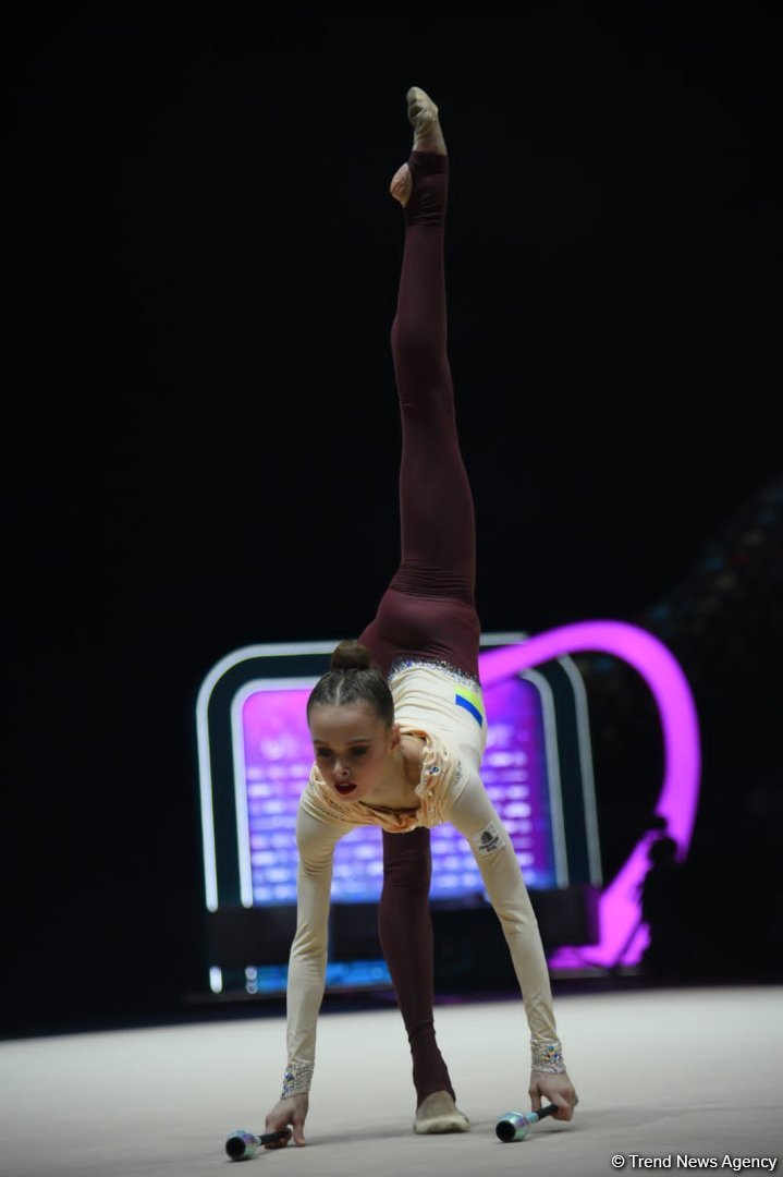 Second day of Rhythmic Gymnastics World Cup kicks off in Azerbaijan's Baku (PHOTO)