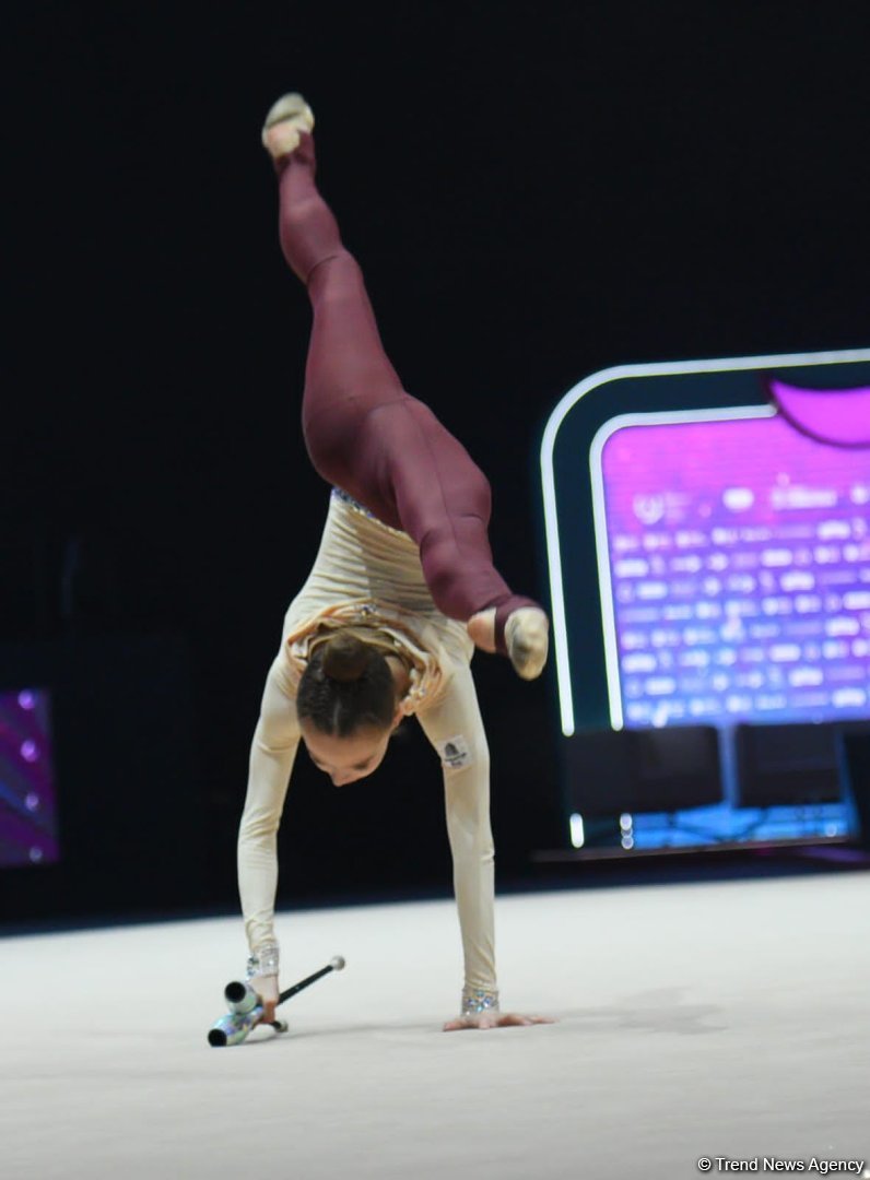 Second day of Rhythmic Gymnastics World Cup kicks off in Azerbaijan's Baku (PHOTO)