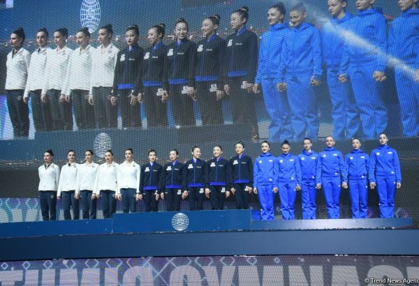 Baku hosts awarding ceremony for Rhythmic Gymnastics World Cup winners (PHOTO)
