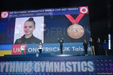 Baku hosts awarding ceremony for Rhythmic Gymnastics World Cup winners (PHOTO)