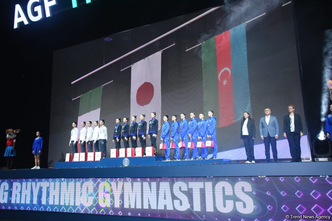 Baku hosts awarding ceremony for Rhythmic Gymnastics World Cup winners (PHOTO)