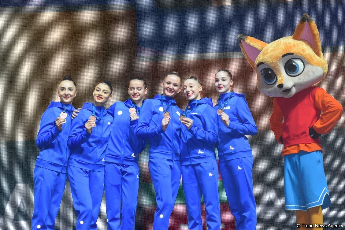 Baku hosts awarding ceremony for Rhythmic Gymnastics World Cup winners (PHOTO)