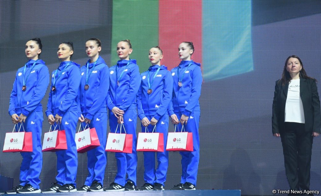 Baku hosts awarding ceremony for Rhythmic Gymnastics World Cup winners (PHOTO)