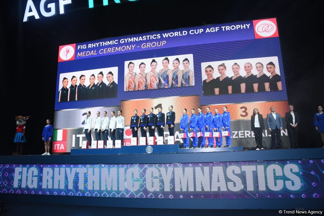 Baku hosts awarding ceremony for Rhythmic Gymnastics World Cup winners (PHOTO)