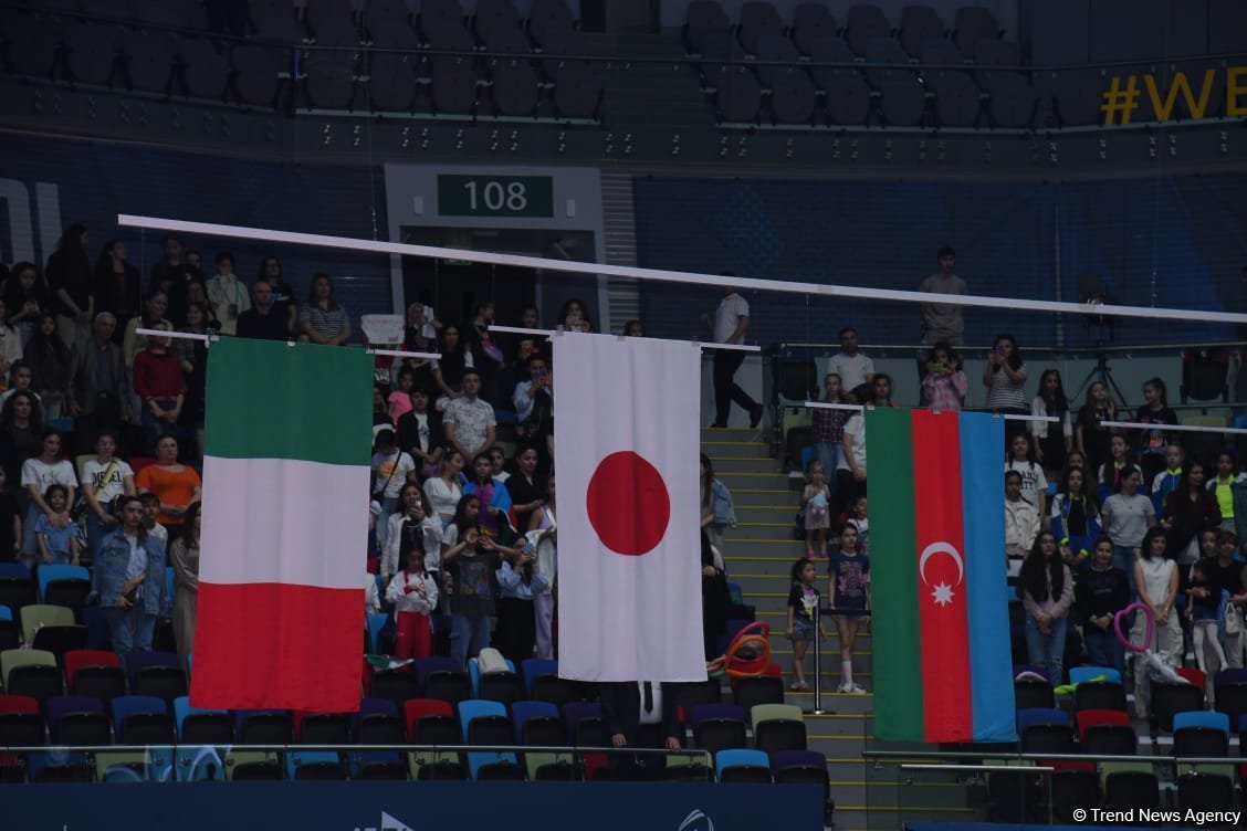 Baku hosts awarding ceremony for Rhythmic Gymnastics World Cup winners (PHOTO)