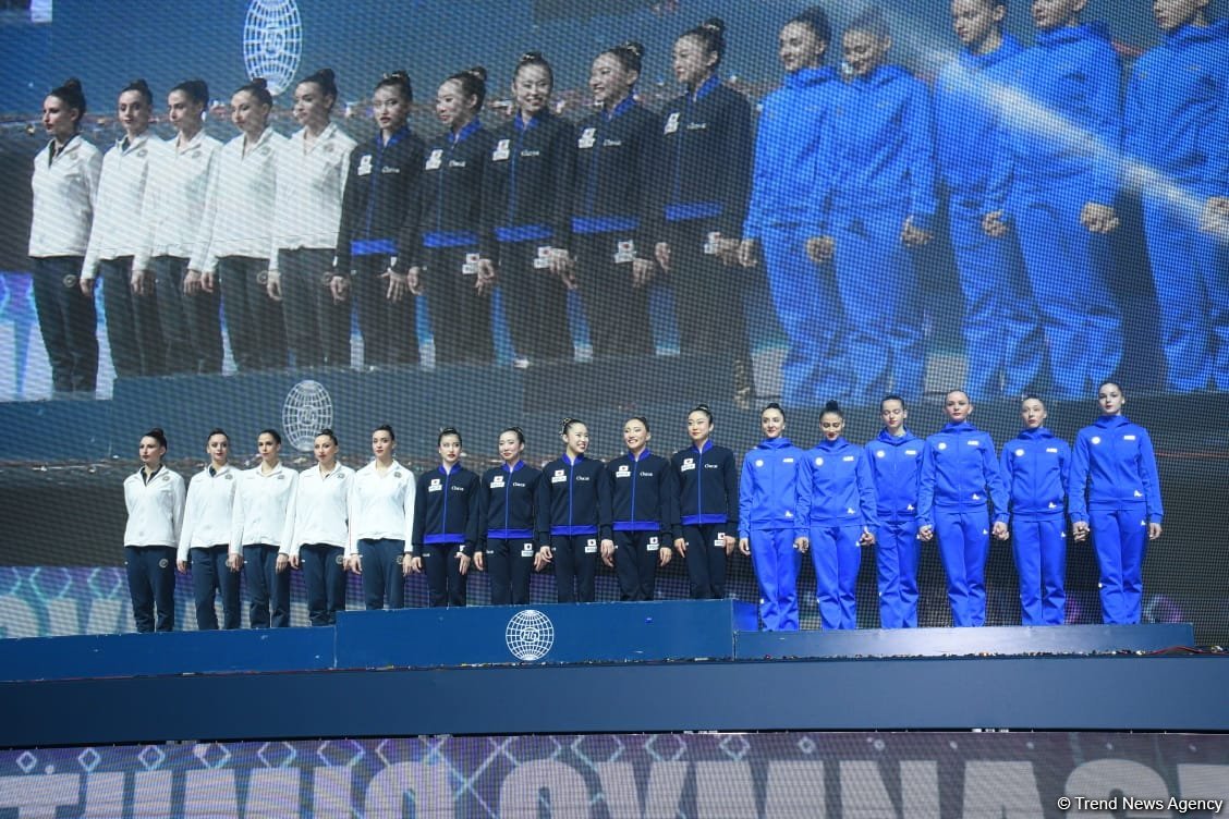 Baku hosts awarding ceremony for Rhythmic Gymnastics World Cup winners (PHOTO)