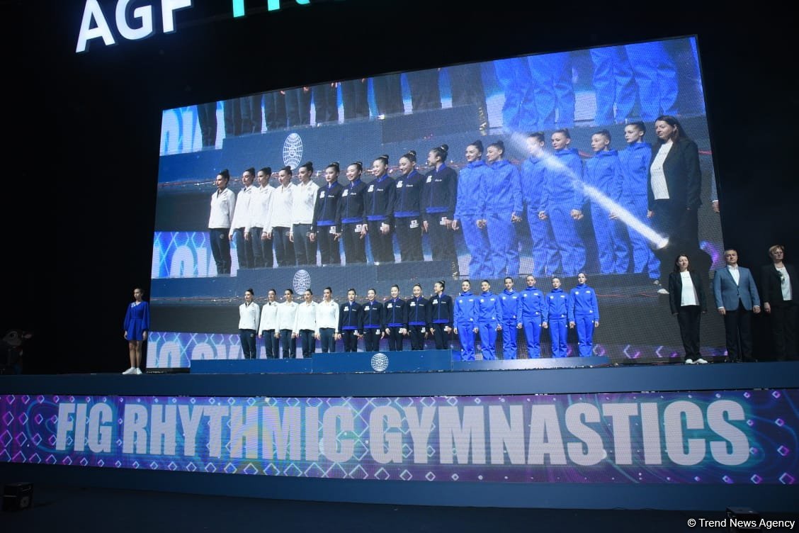 Baku hosts awarding ceremony for Rhythmic Gymnastics World Cup winners (PHOTO)
