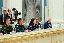 Meeting of President Ilham Aliyev, President Vladimir Putin with Baikal-Amur Mainline veterans was held in Moscow (PHOTO/VIDEO)