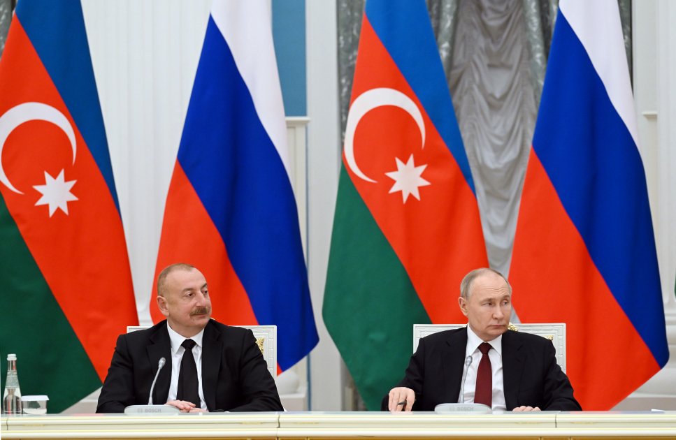 Meeting of President Ilham Aliyev, President Vladimir Putin with Baikal-Amur Mainline veterans was held in Moscow (PHOTO/VIDEO)