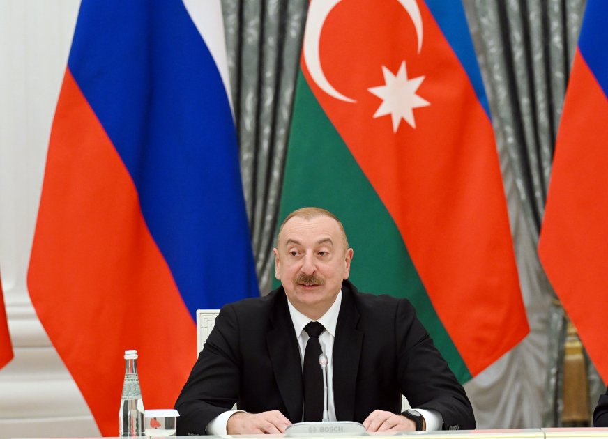 Meeting of President Ilham Aliyev, President Vladimir Putin with Baikal-Amur Mainline veterans was held in Moscow (PHOTO/VIDEO)