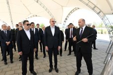 President Ilham Aliyev, President Sadyr Zhaparov visit Aghdam city (PHOTO)