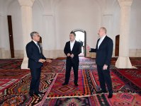 President Ilham Aliyev, President Sadyr Zhaparov attend opening of Aghdam Juma Mosque after restoration (PHOTO/VIDEO)