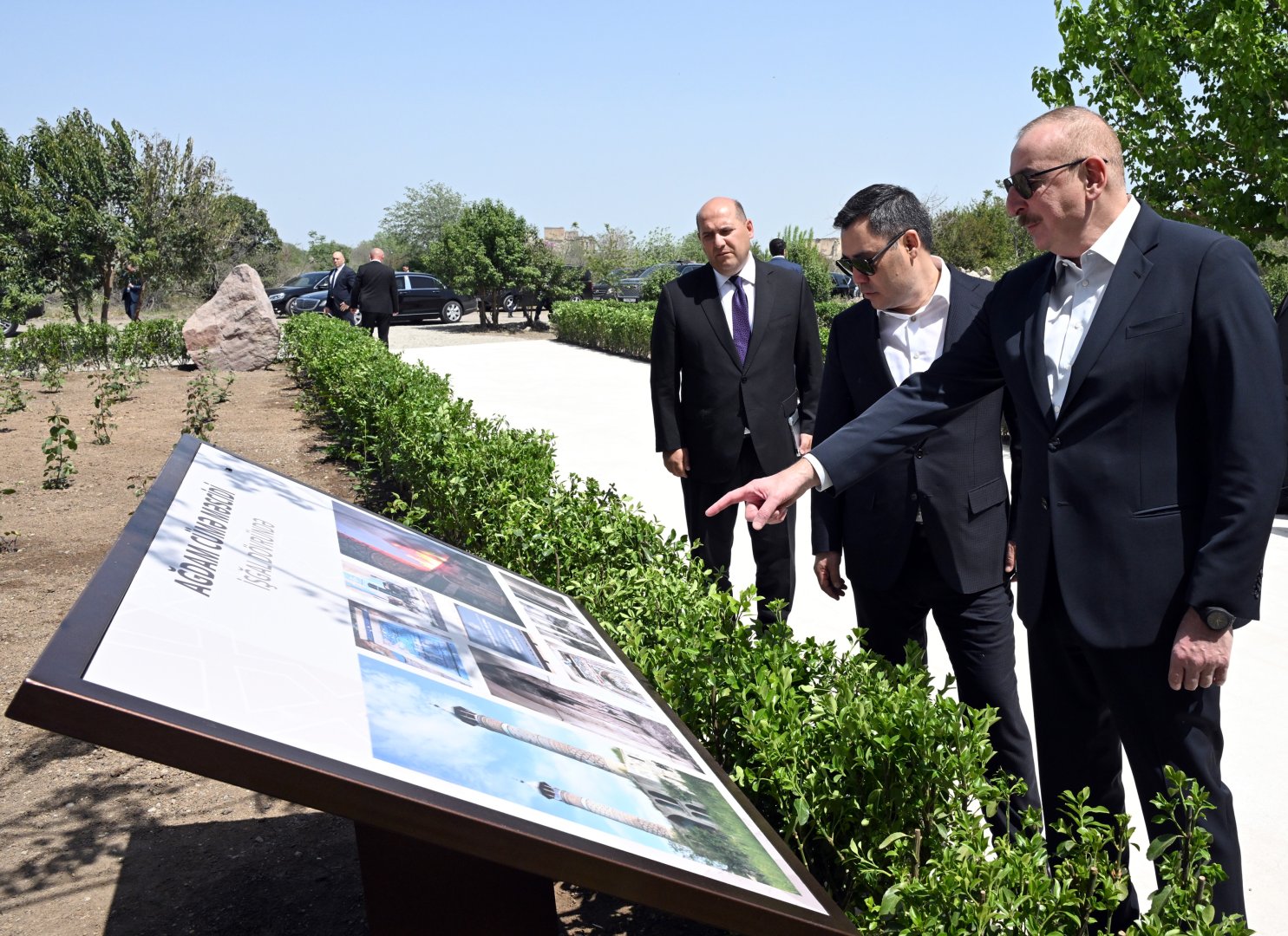President Ilham Aliyev, President Sadyr Zhaparov attend opening of Aghdam Juma Mosque after restoration (PHOTO/VIDEO)