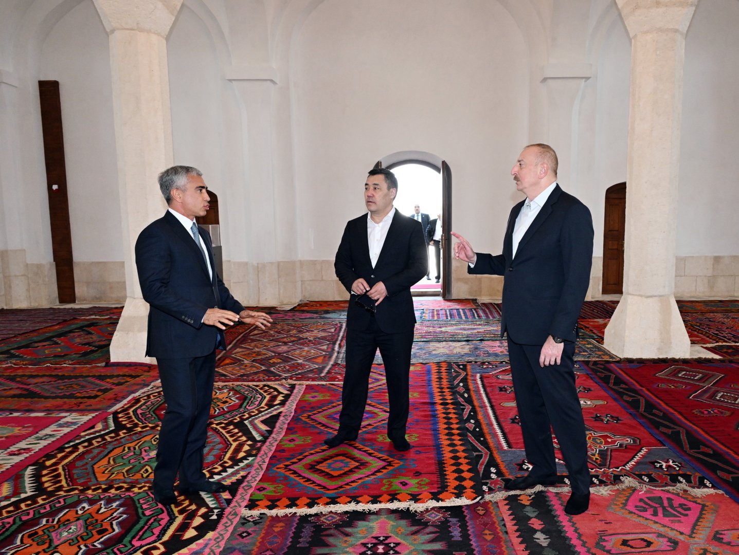 President Ilham Aliyev, President Sadyr Zhaparov attend opening of Aghdam Juma Mosque after restoration (PHOTO/VIDEO)