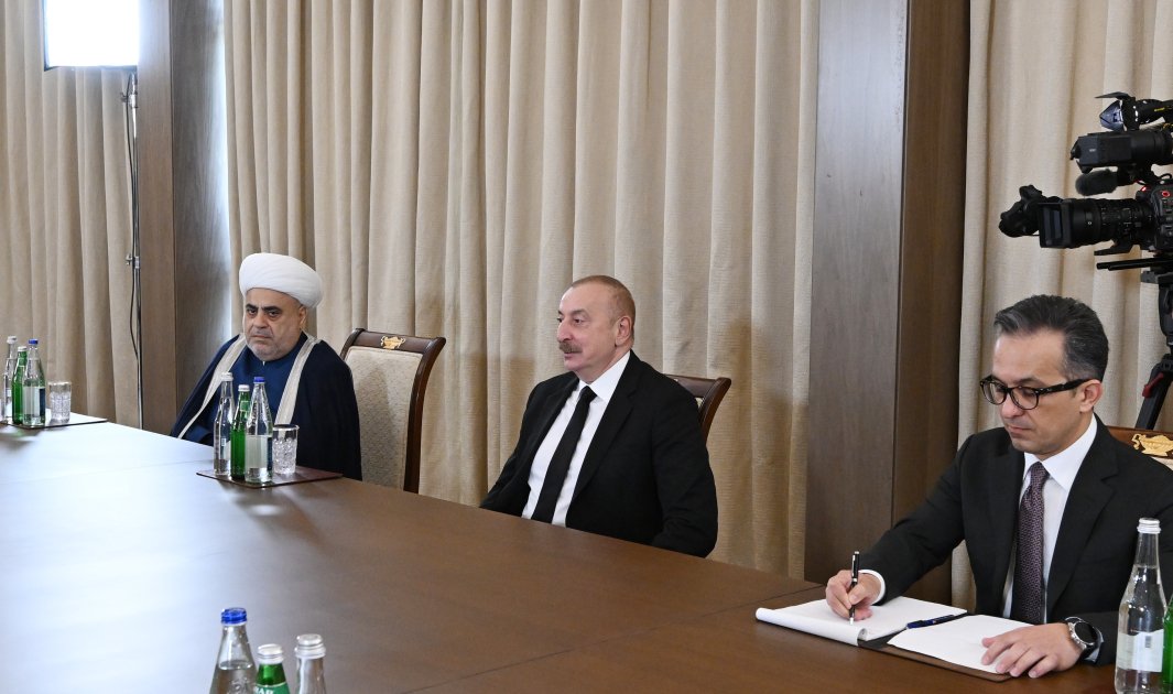 President Ilham Aliyev receives delegation of muftis of North Caucasus region of Russia (PHOTO/VIDEO)