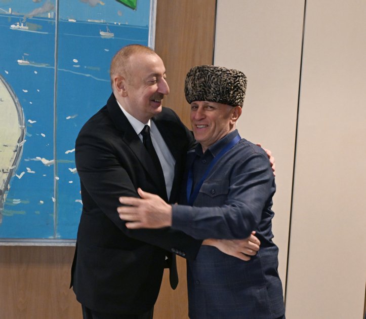 President Ilham Aliyev receives delegation of muftis of North Caucasus region of Russia (PHOTO/VIDEO)