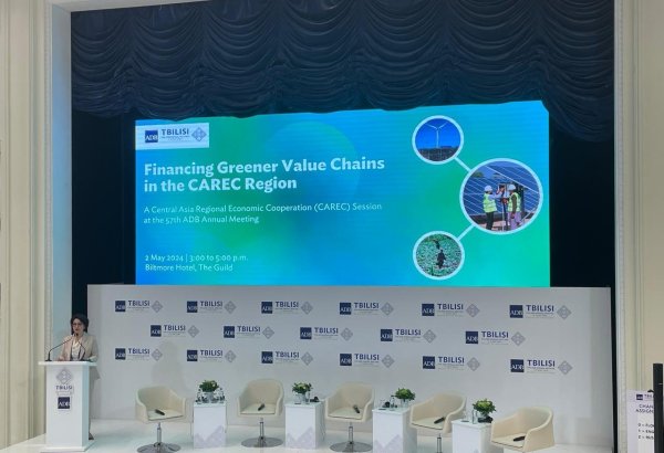 Azerbaijan co-discussing CAREC region's green economy within ADB annual meeting