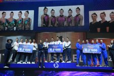 European Cup in Baku hosts award ceremony for teams in group exercises (PHOTO)