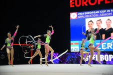 Azerbaijan reaches European Rhythmic Gymnastics Cup finals in group exercises (PHOTO)