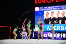 Azerbaijan reaches European Rhythmic Gymnastics Cup finals in group exercises (PHOTO)
