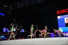 Azerbaijan reaches European Rhythmic Gymnastics Cup finals in group exercises (PHOTO)