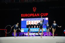 Azerbaijan reaches European Rhythmic Gymnastics Cup finals in group exercises (PHOTO)
