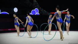 Second day of European Rhythmic Gymnastics Cup competition kicks off in Azerbaijan's Baku (PHOTO)