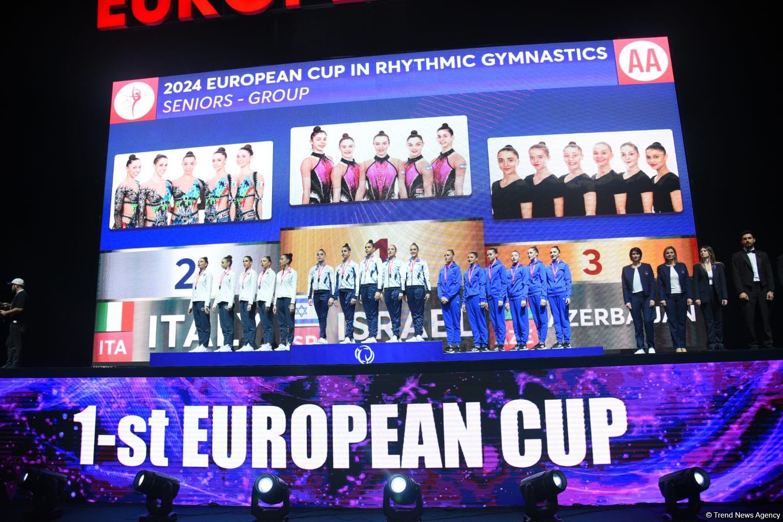 European Cup in Baku hosts award ceremony for teams in group exercises (PHOTO)