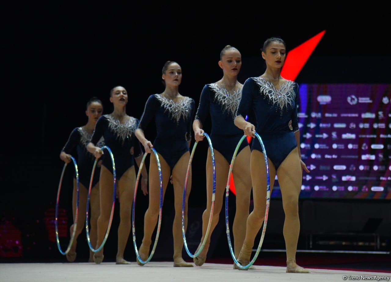 Azerbaijan reaches European Rhythmic Gymnastics Cup finals in group exercises (PHOTO)