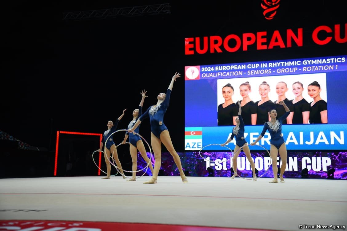 Azerbaijan reaches European Rhythmic Gymnastics Cup finals in group exercises (PHOTO)