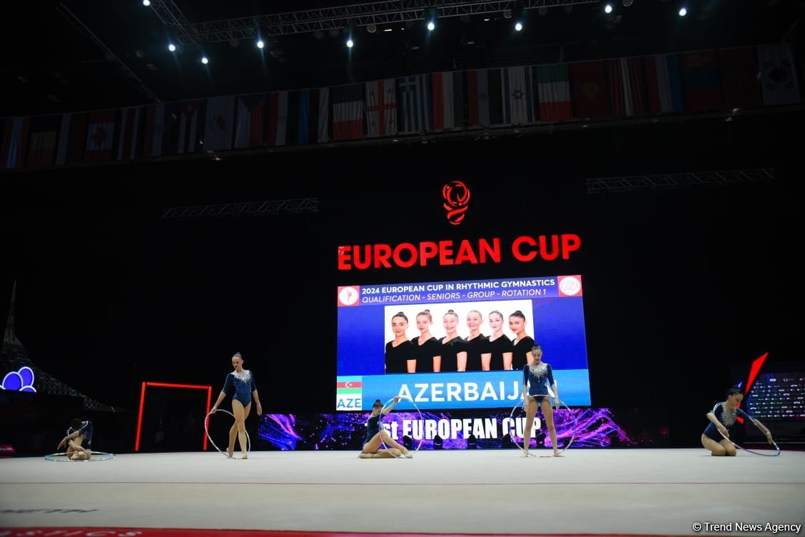 Azerbaijan reaches European Rhythmic Gymnastics Cup finals in group exercises (PHOTO)