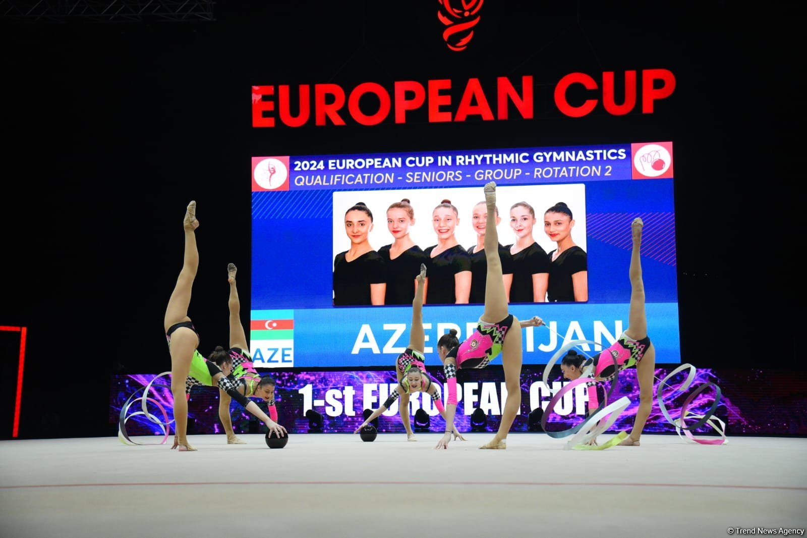 Azerbaijan reaches European Rhythmic Gymnastics Cup finals in group exercises (PHOTO)