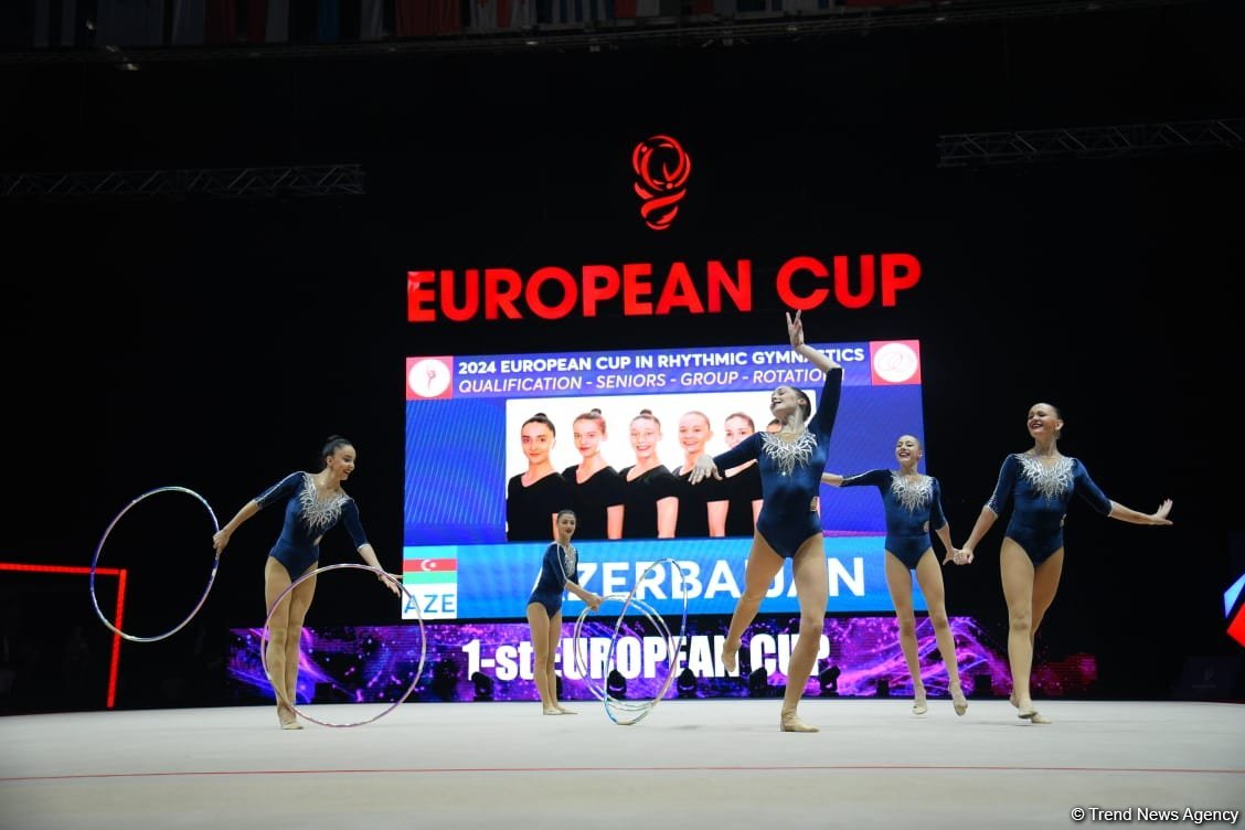 Azerbaijan reaches European Rhythmic Gymnastics Cup finals in group exercises (PHOTO)