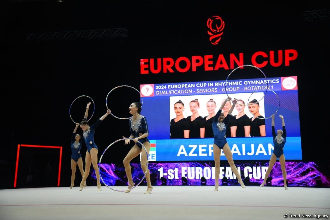 Azerbaijan reaches European Rhythmic Gymnastics Cup finals in group exercises (PHOTO)