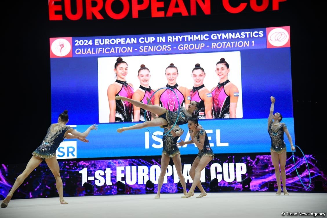 Second day of European Rhythmic Gymnastics Cup competition kicks off in Azerbaijan's Baku (PHOTO)