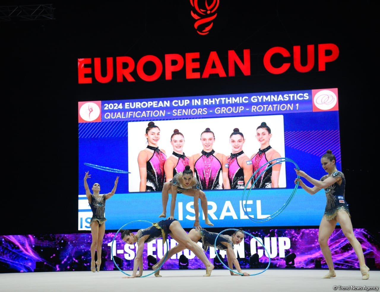 Second day of European Rhythmic Gymnastics Cup competition kicks off in Azerbaijan's Baku (PHOTO)