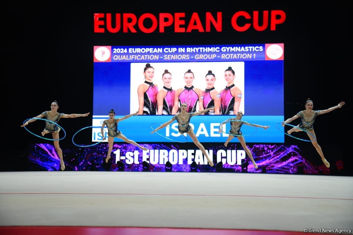Second day of European Rhythmic Gymnastics Cup competition kicks off in Azerbaijan's Baku (PHOTO)