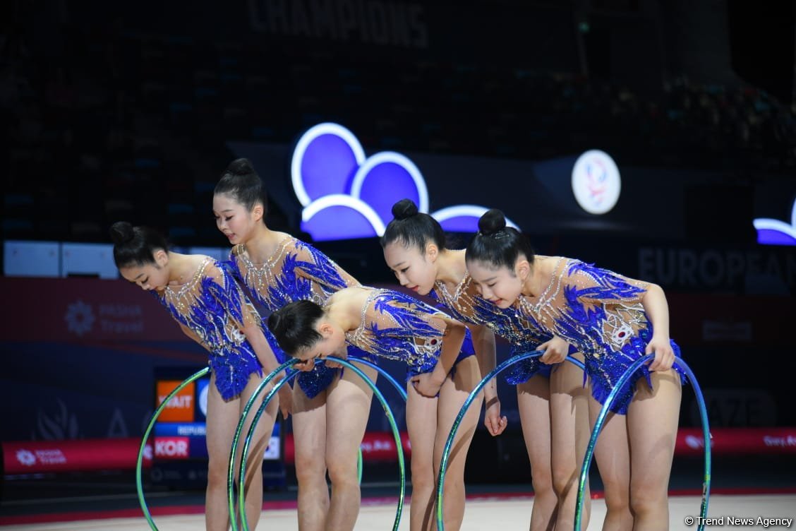Second day of European Rhythmic Gymnastics Cup competition kicks off in Azerbaijan's Baku (PHOTO)