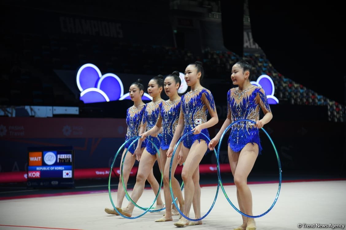Second day of European Rhythmic Gymnastics Cup competition kicks off in Azerbaijan's Baku (PHOTO)