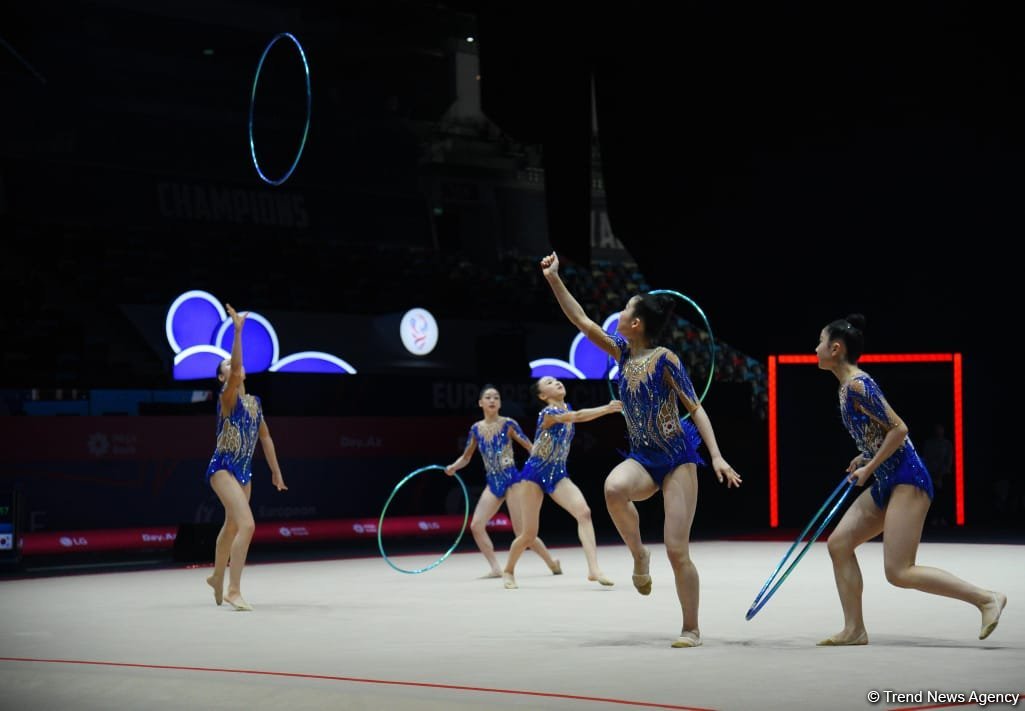Second day of European Rhythmic Gymnastics Cup competition kicks off in Azerbaijan's Baku (PHOTO)