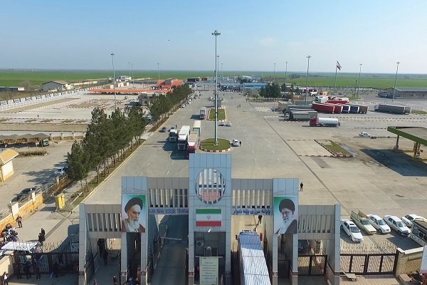 Product exports through Iran's Bileh Savar border terminal increase