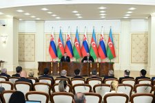 President Ilham Aliyev, Slovak PM make press statements (PHOTO/VIDEO)