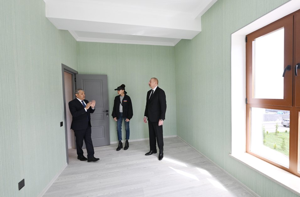 President Ilham Aliyev, First Lady Mehriban Aliyeva attend opening of first residential complex, meet with residents in Shusha (PHOTO/VIDEO)