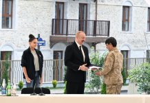 President Ilham Aliyev, First Lady Mehriban Aliyeva attend opening of first residential complex, meet with residents in Shusha (PHOTO/VIDEO)