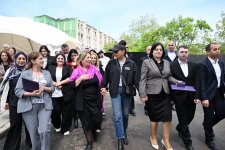 President Ilham Aliyev, First Lady Mehriban Aliyeva attend opening of first residential complex, meet with residents in Shusha (PHOTO/VIDEO)