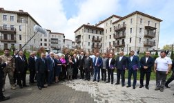 President Ilham Aliyev, First Lady Mehriban Aliyeva attend opening of first residential complex, meet with residents in Shusha (PHOTO/VIDEO)