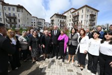 President Ilham Aliyev, First Lady Mehriban Aliyeva attend opening of first residential complex, meet with residents in Shusha (PHOTO/VIDEO)