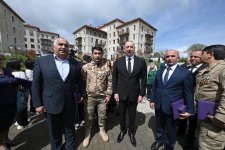 President Ilham Aliyev, First Lady Mehriban Aliyeva attend opening of first residential complex, meet with residents in Shusha (PHOTO/VIDEO)